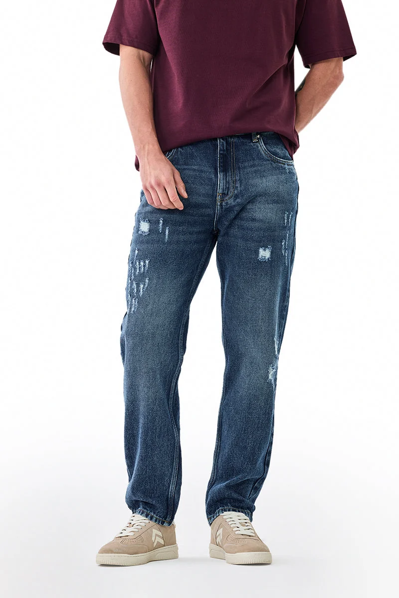 سنيتش Relaxed Fit Washed Jeans